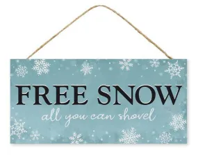 12.5" Free Snow Sign