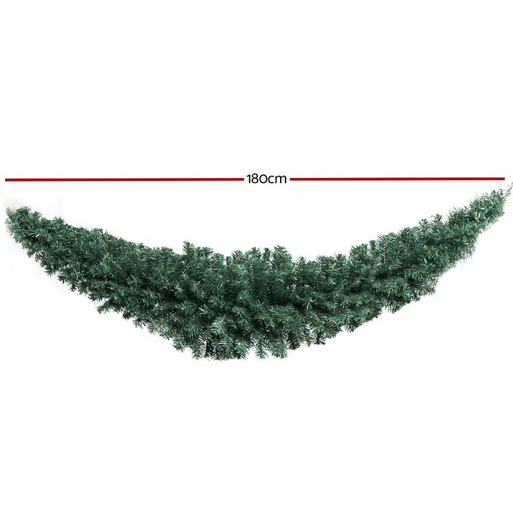 1.8M Green Xmas Garland Non-toxic Indoor Outdoor - Jingle Jollys