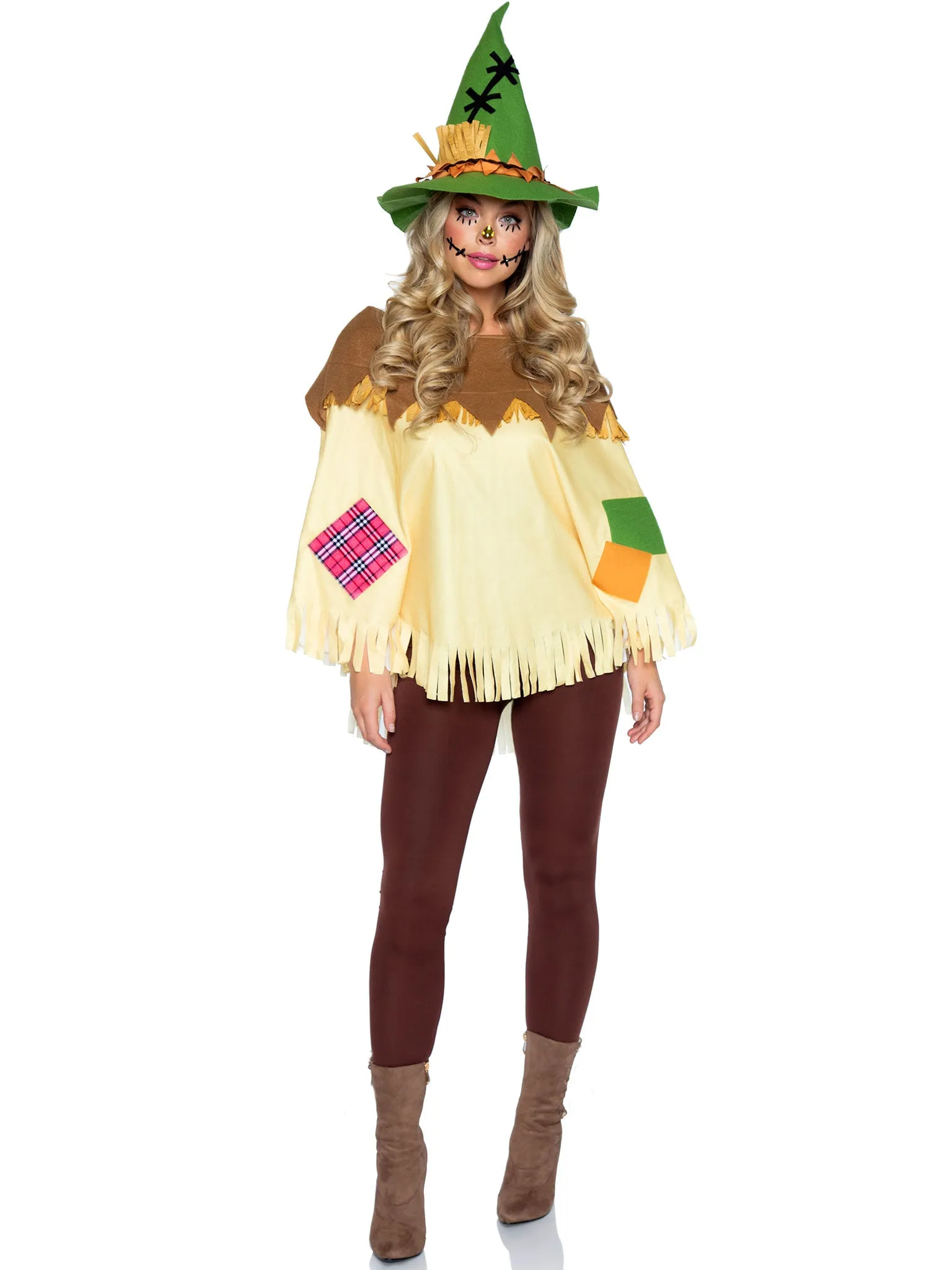 2PC Scarecrow Poncho Costume