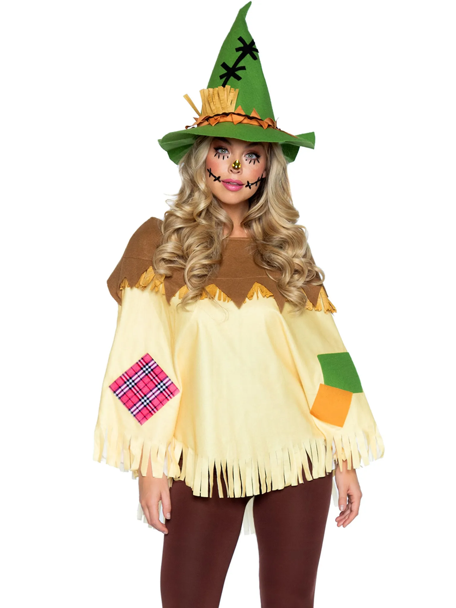 2PC Scarecrow Poncho Costume