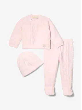 3-Piece KORS Cotton Terry Blend Baby Pajama Set