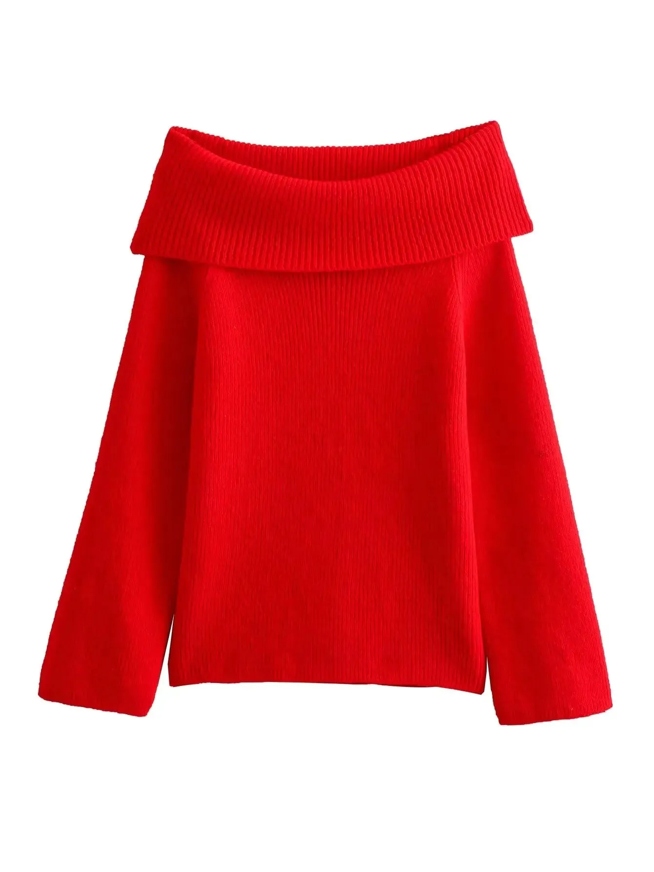 A&A Strapless Off The Shoulder Knitted Sweater