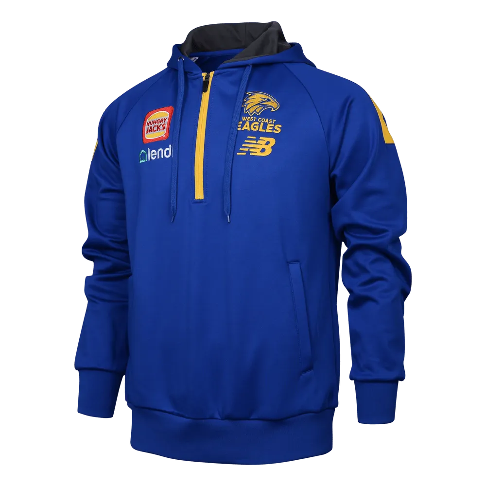 AFL 2024 Half Zip Hoodie - West Coast Eagles - Adult - Mens - 1/2 Zip