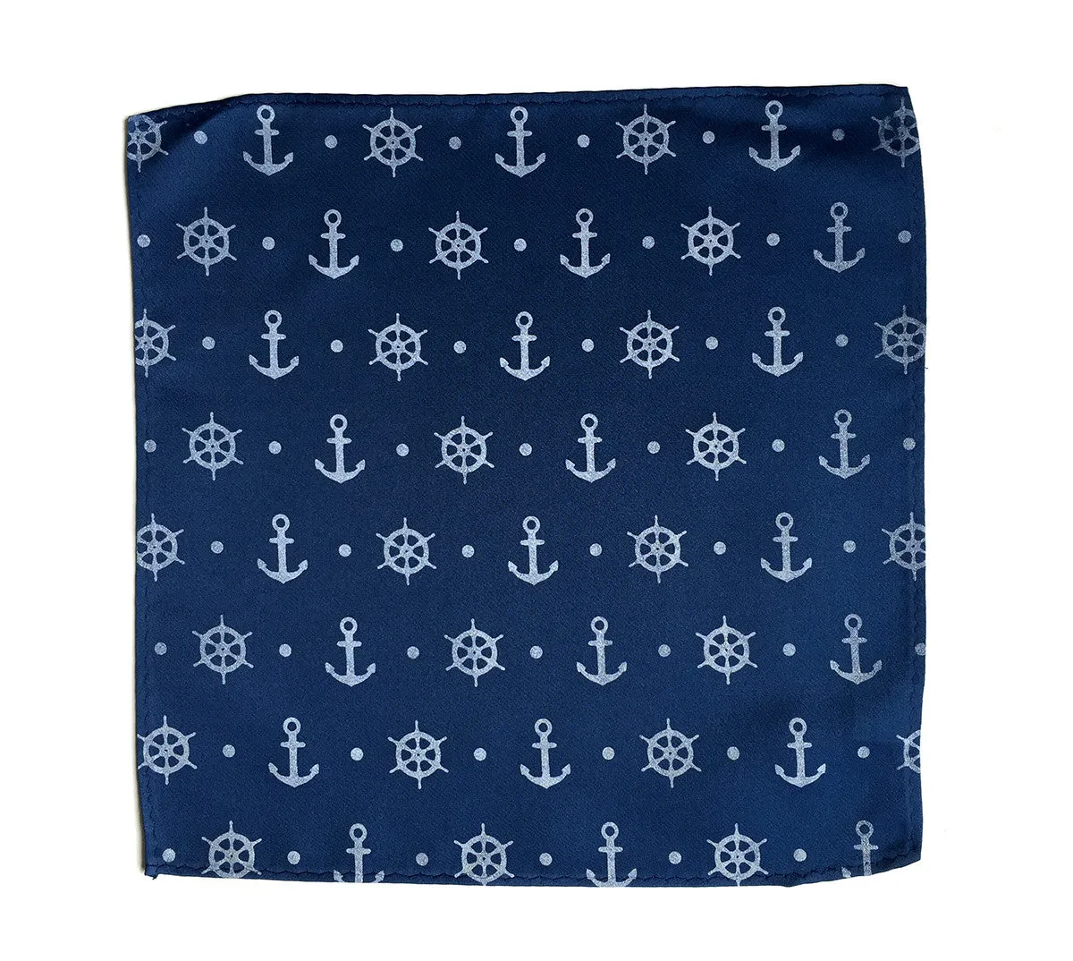 Anchor Print Pocket Square