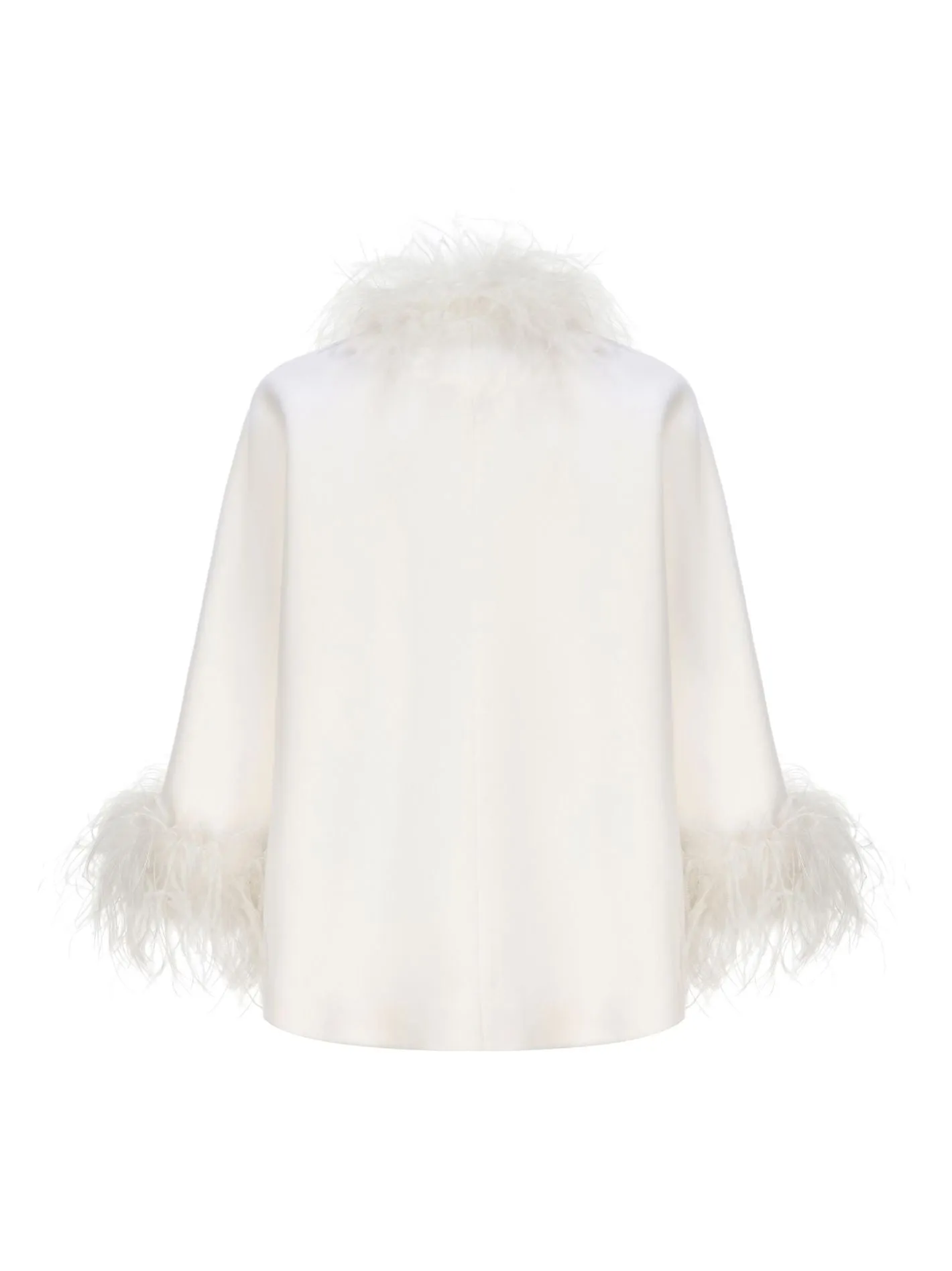 Angelica Feather Coat (White)