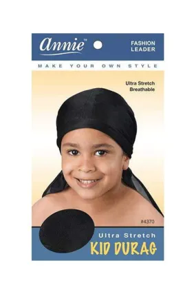 Annie Kid’s Ultra-Stretch Durag Black #4370