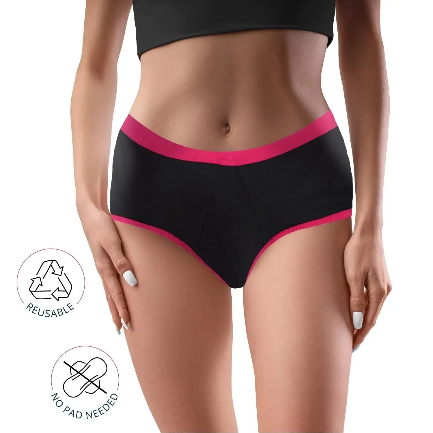 Anti-Microbial Lining D'chica Future Print Period Panties – Eco-Friendly & No Pad Required