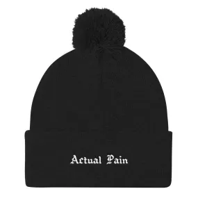 A.P. Logo //Pom Pom Knit Hat