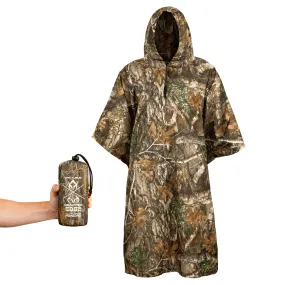 Arcturus Lightweight Waterproof Rain Poncho - Realtree EDGE