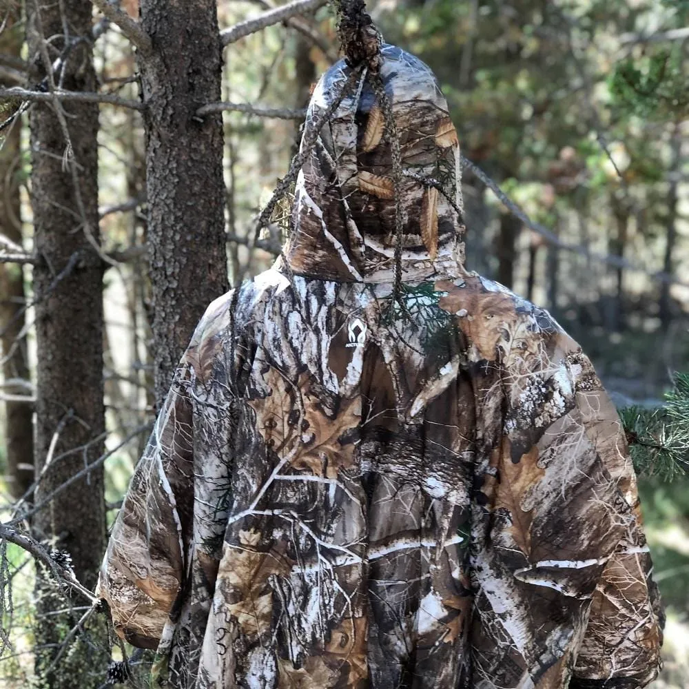 Arcturus Lightweight Waterproof Rain Poncho - Realtree EDGE