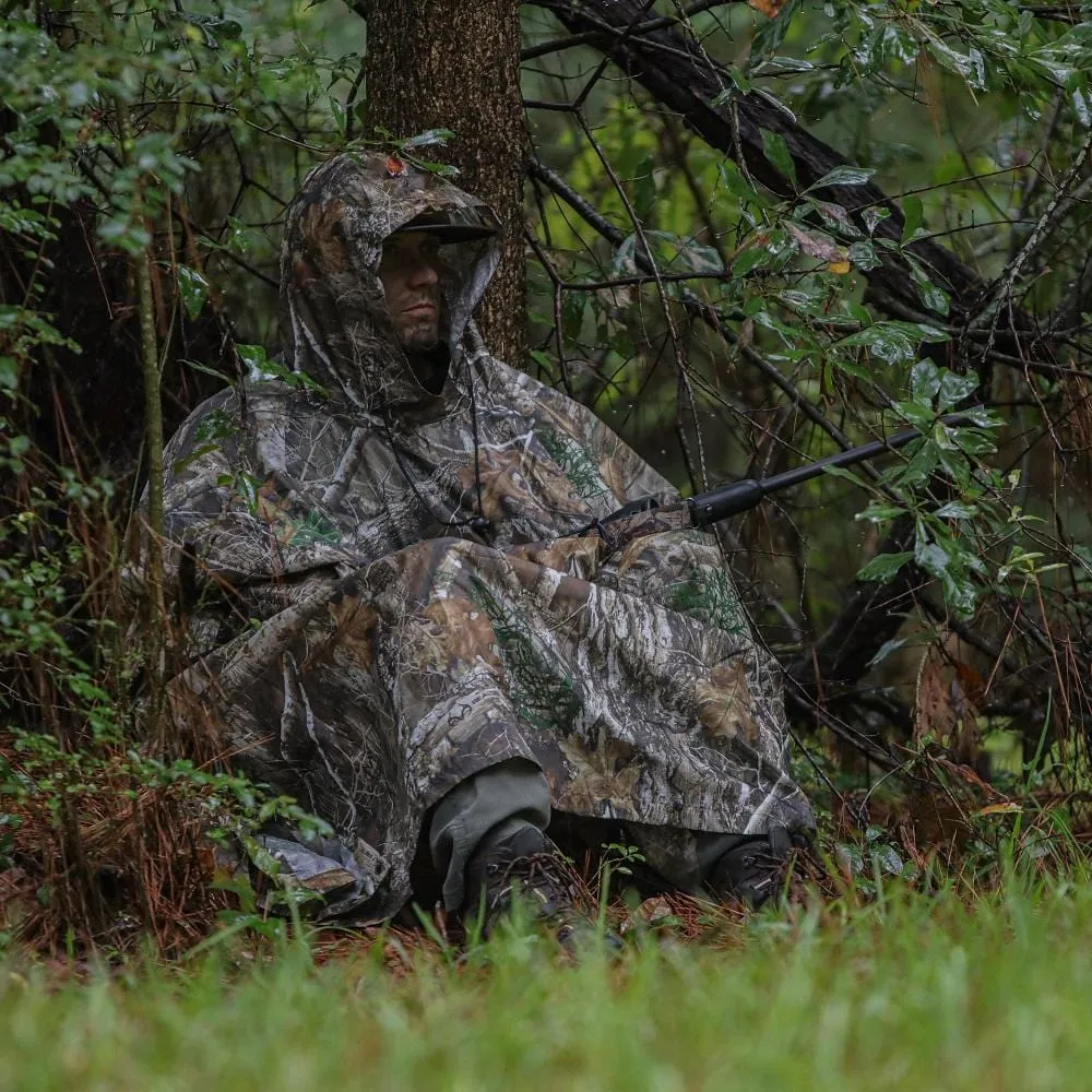 Arcturus Lightweight Waterproof Rain Poncho - Realtree EDGE