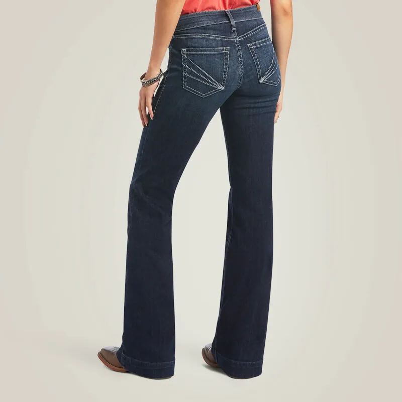 Ariat Ladies Trouser Perfect Rise Aisha Wide Leg Jean Style 10040806