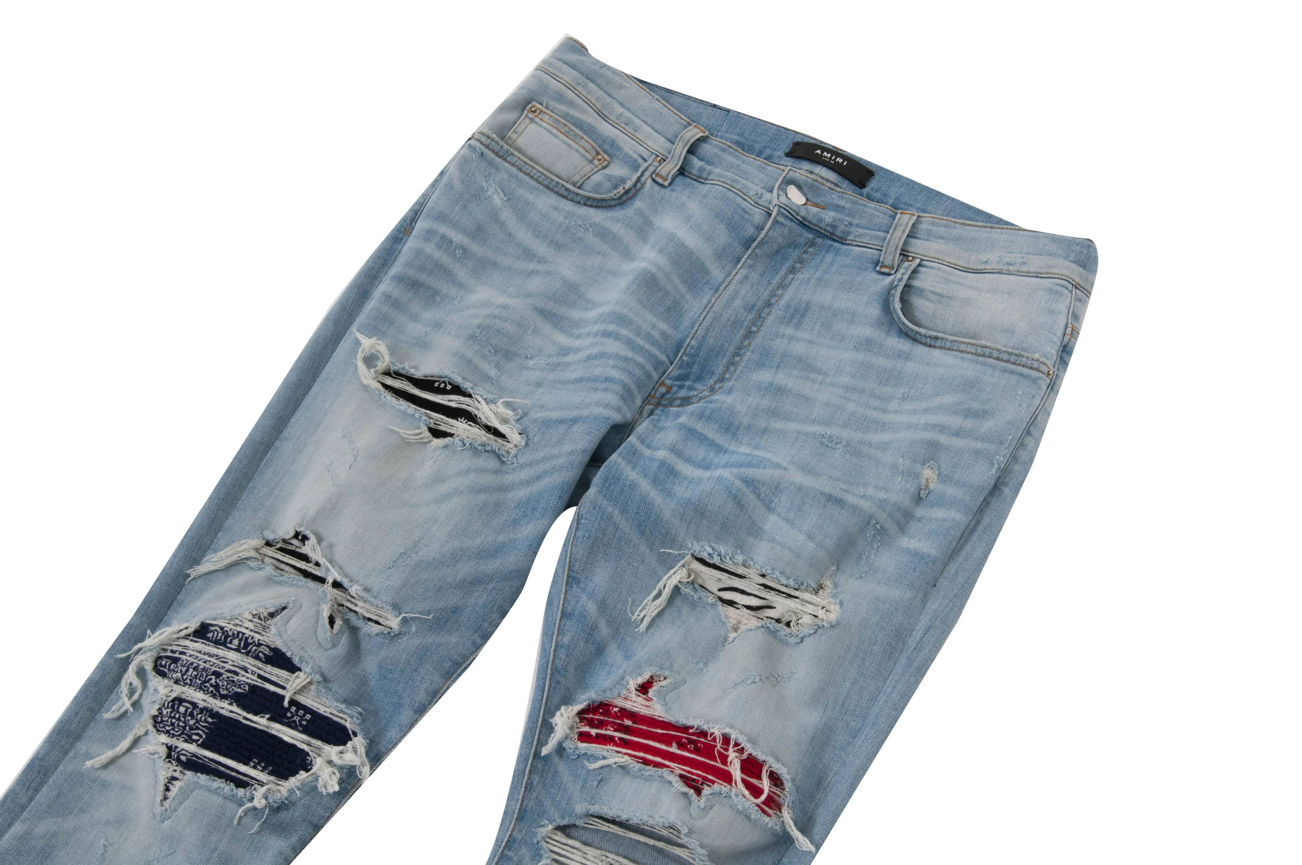 Art Patch Bandana Jeans