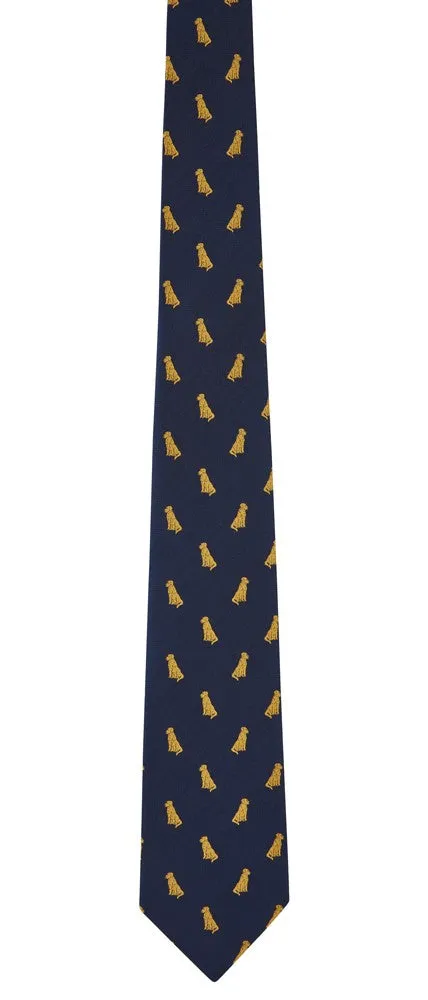 Ashford Silk Tie - Navy Labrador