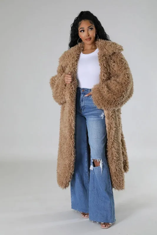 Athina Fuzzy Fur Winter Heavy Jacket