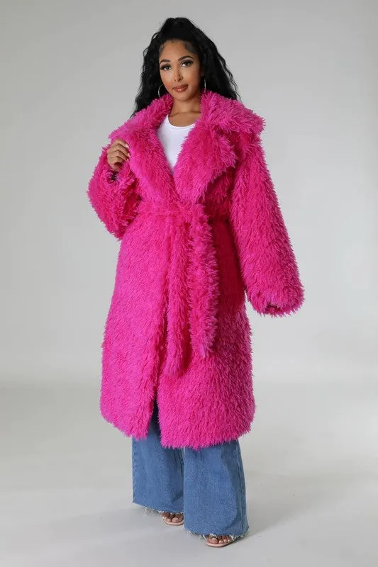 Athina Fuzzy Fur Winter Heavy Jacket