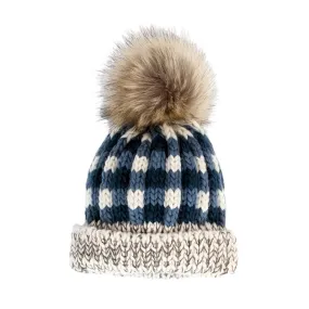 Atlantic Buffalo Check Pom Pom Beanie Hat Baby & Kids