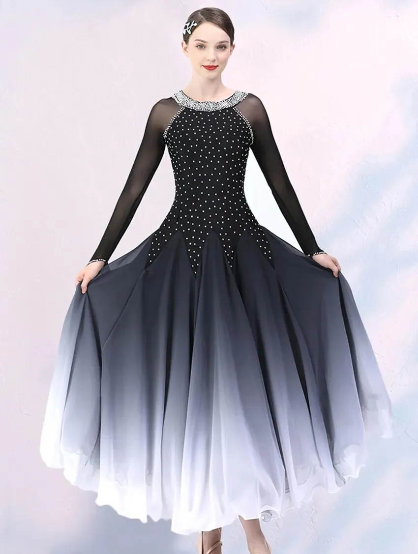 #B224 New Ballroom Dance Competition Dress - Walltz-Foxtrot-Modern- Evening Gown