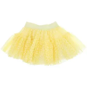 Baby Girls Yellow Leopard Tulle Skirt