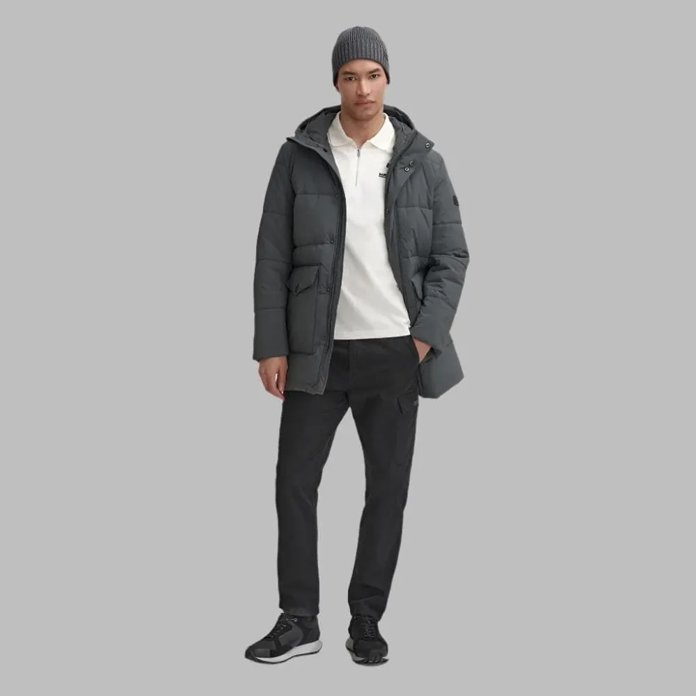 Barbour International Sutley Quilted Jacket In Charcoal