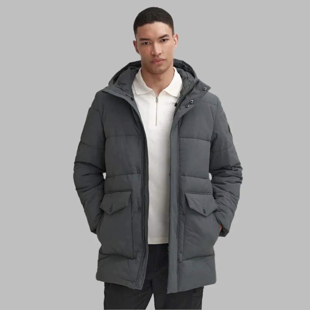 Barbour International Sutley Quilted Jacket In Charcoal