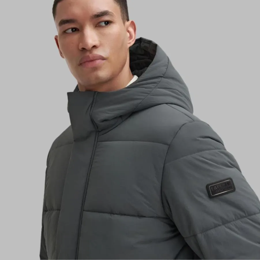 Barbour International Sutley Quilted Jacket In Charcoal