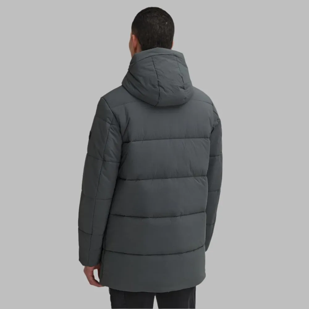 Barbour International Sutley Quilted Jacket In Charcoal