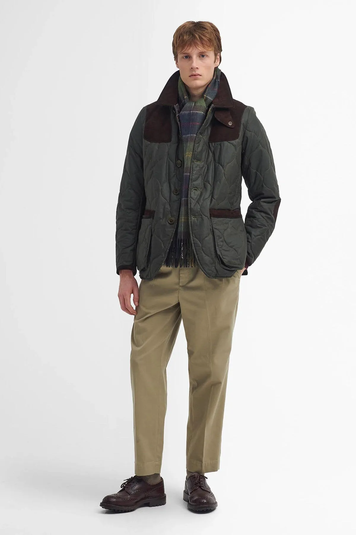 Barbour x TO KI TO Sporting Quilted Waxed Jacket