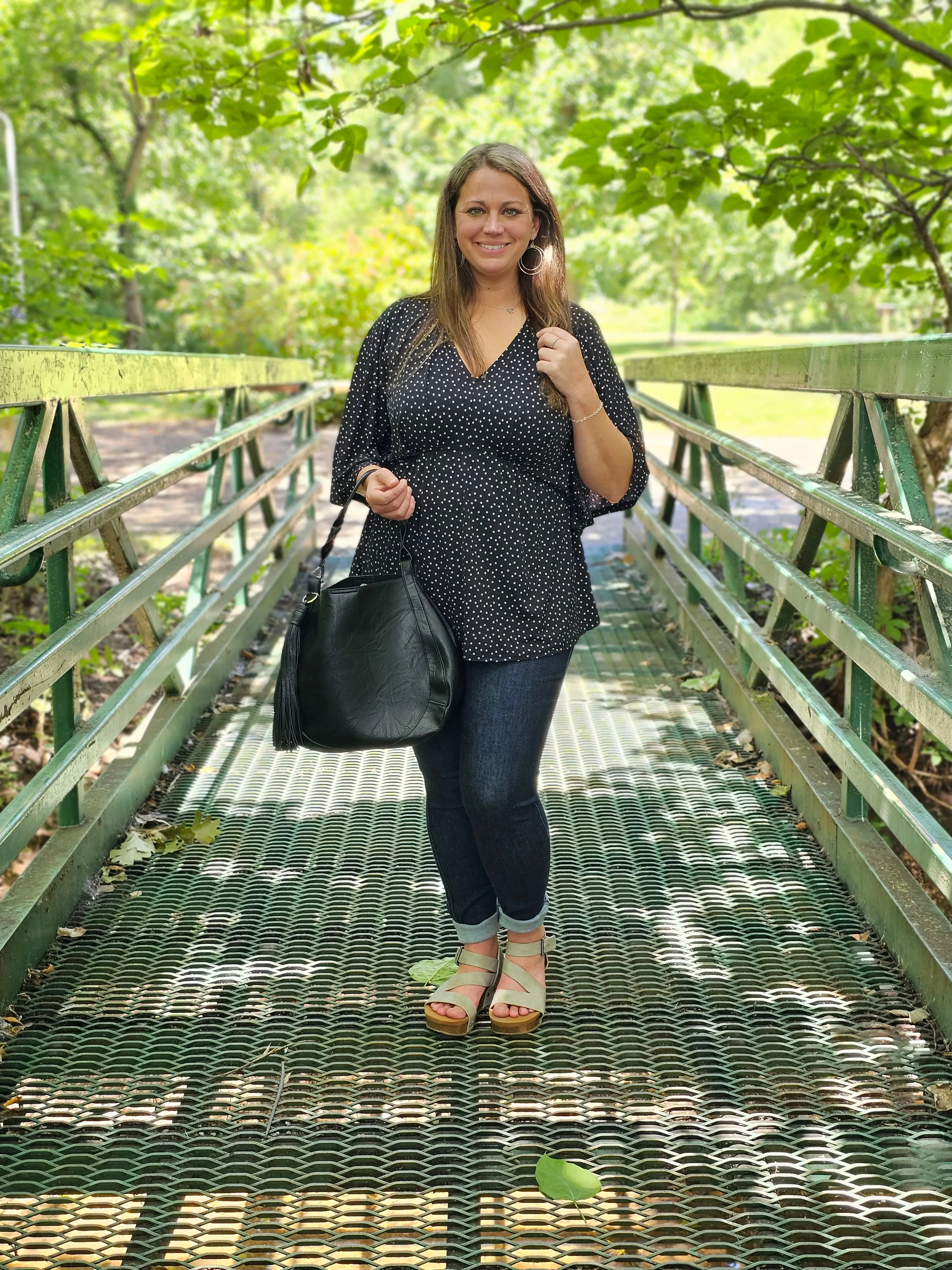 BLACK DOT DREAMER TOP