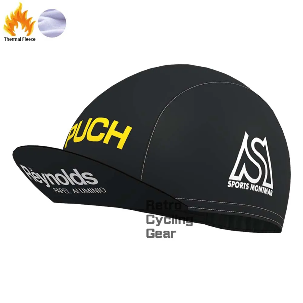 Black Reynolds Retro Cycling Cap