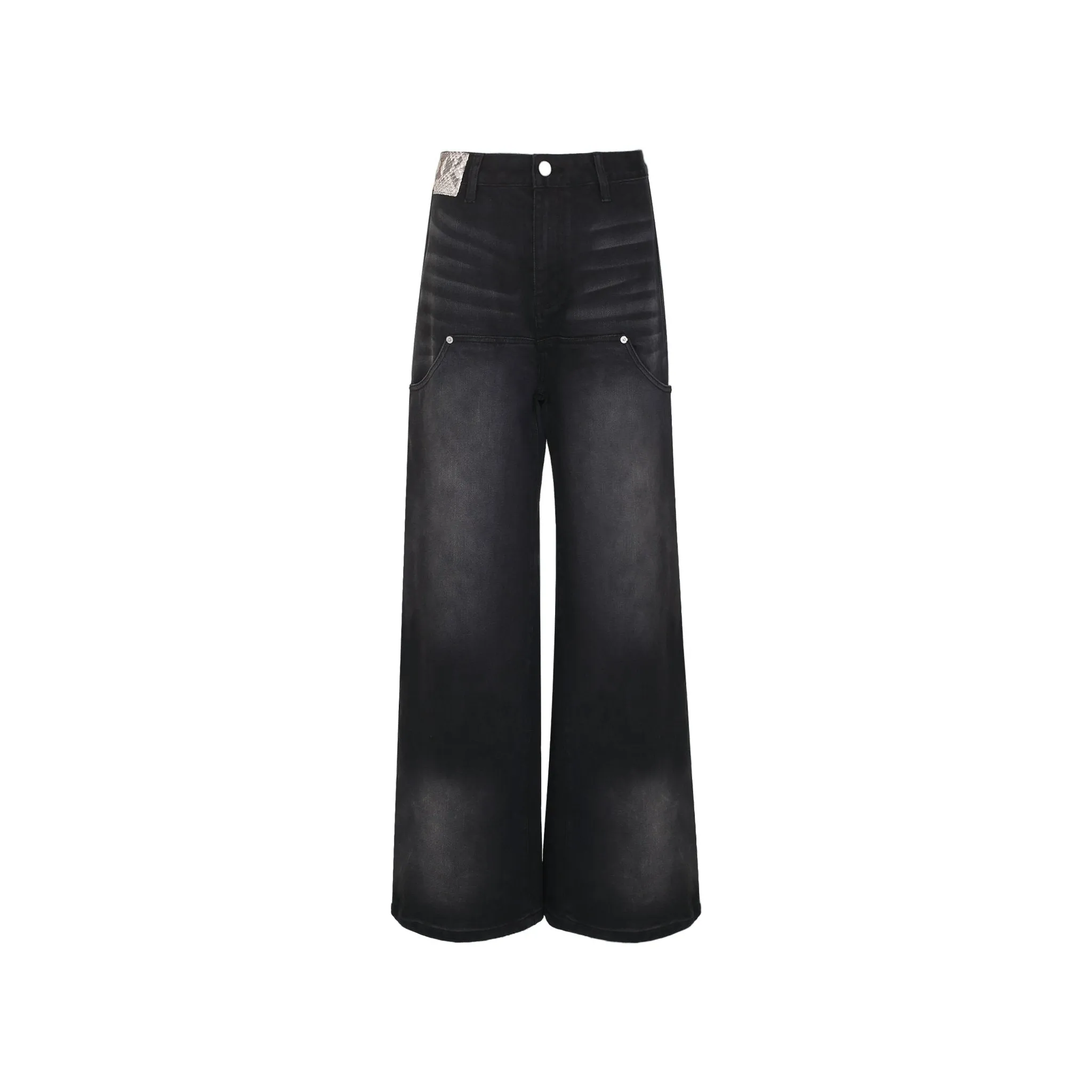 Black Ultra Wide-Leg Jeans