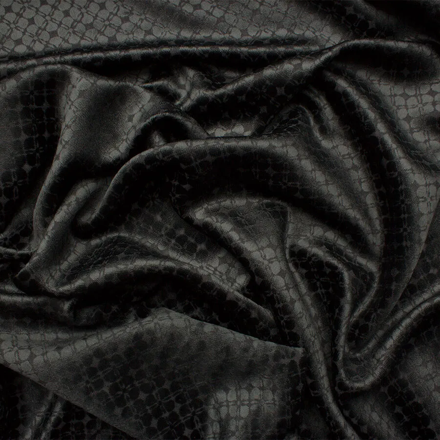 Black Velvet Jacquard