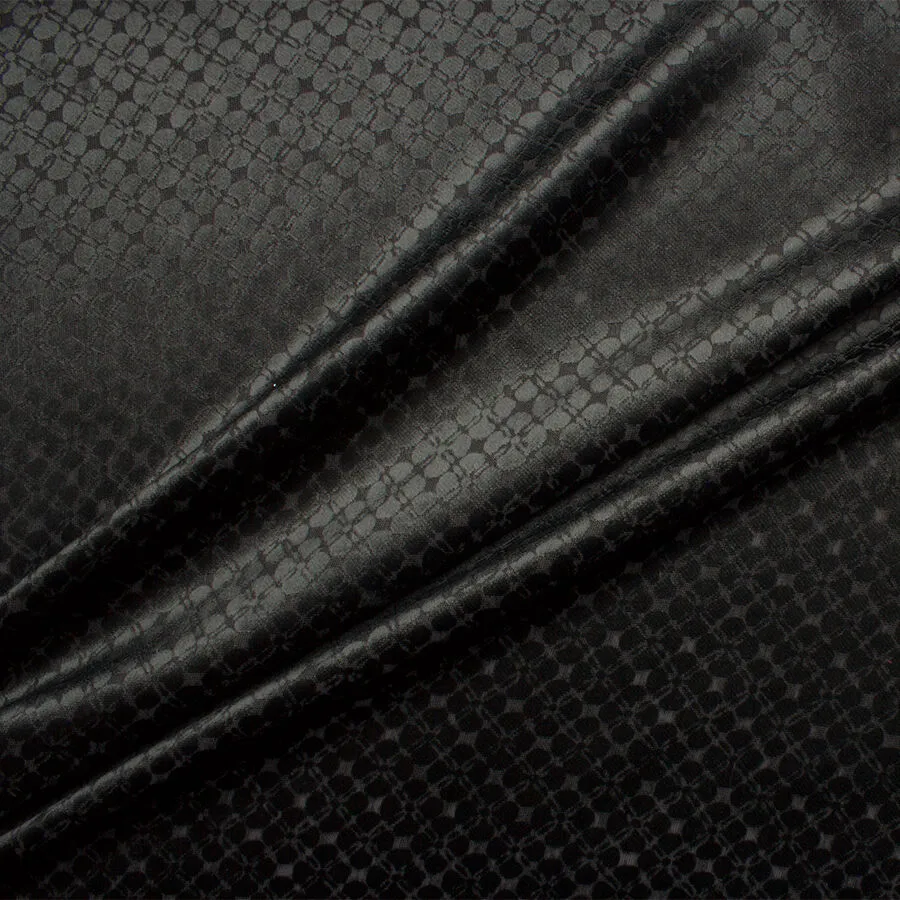 Black Velvet Jacquard