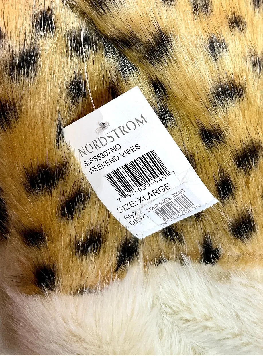 BLANKNYC NEW LEOPARD WEEKEND VIBES COAT - XL