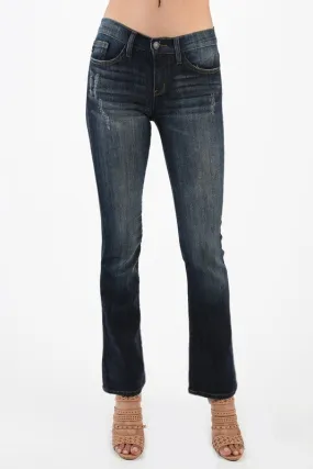 Bootcut Jeans - dark wash