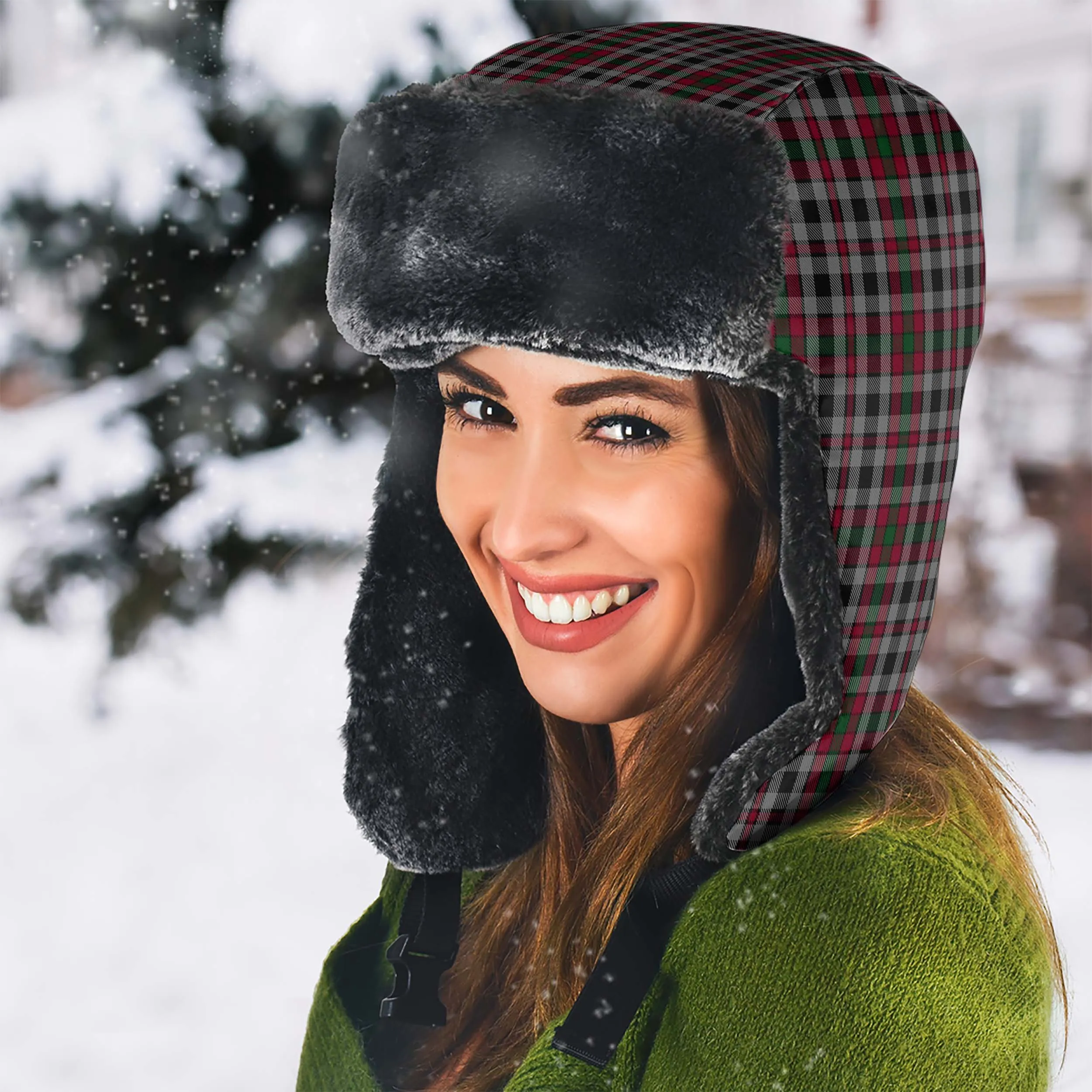 Borthwick Tartan Winter Trapper Hat