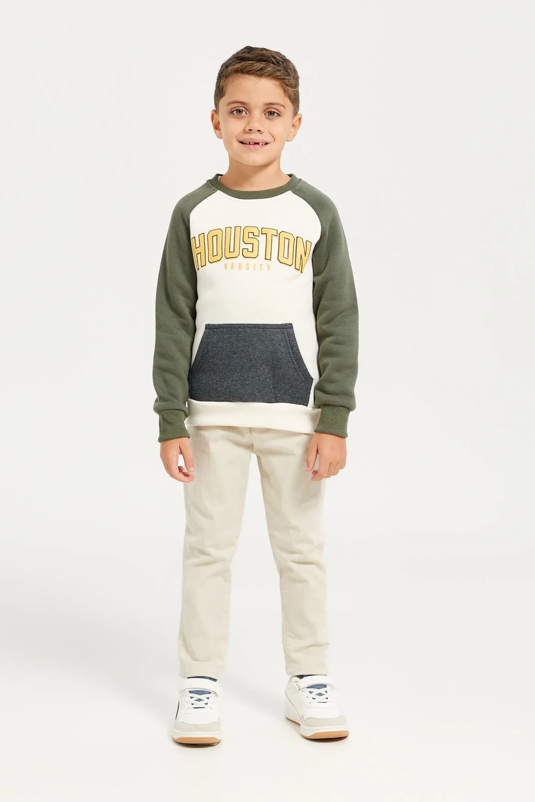 Boys Multicolour Houston Printed Sweatshirt