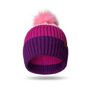 Britts Knits Wonderland Collection Kids Pom Hats Open Stock: Pink