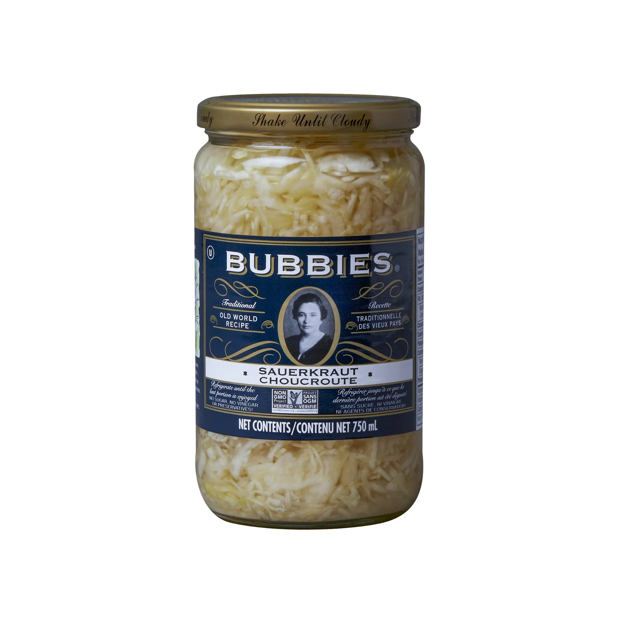 Bubbies Sauerkraut 750ml