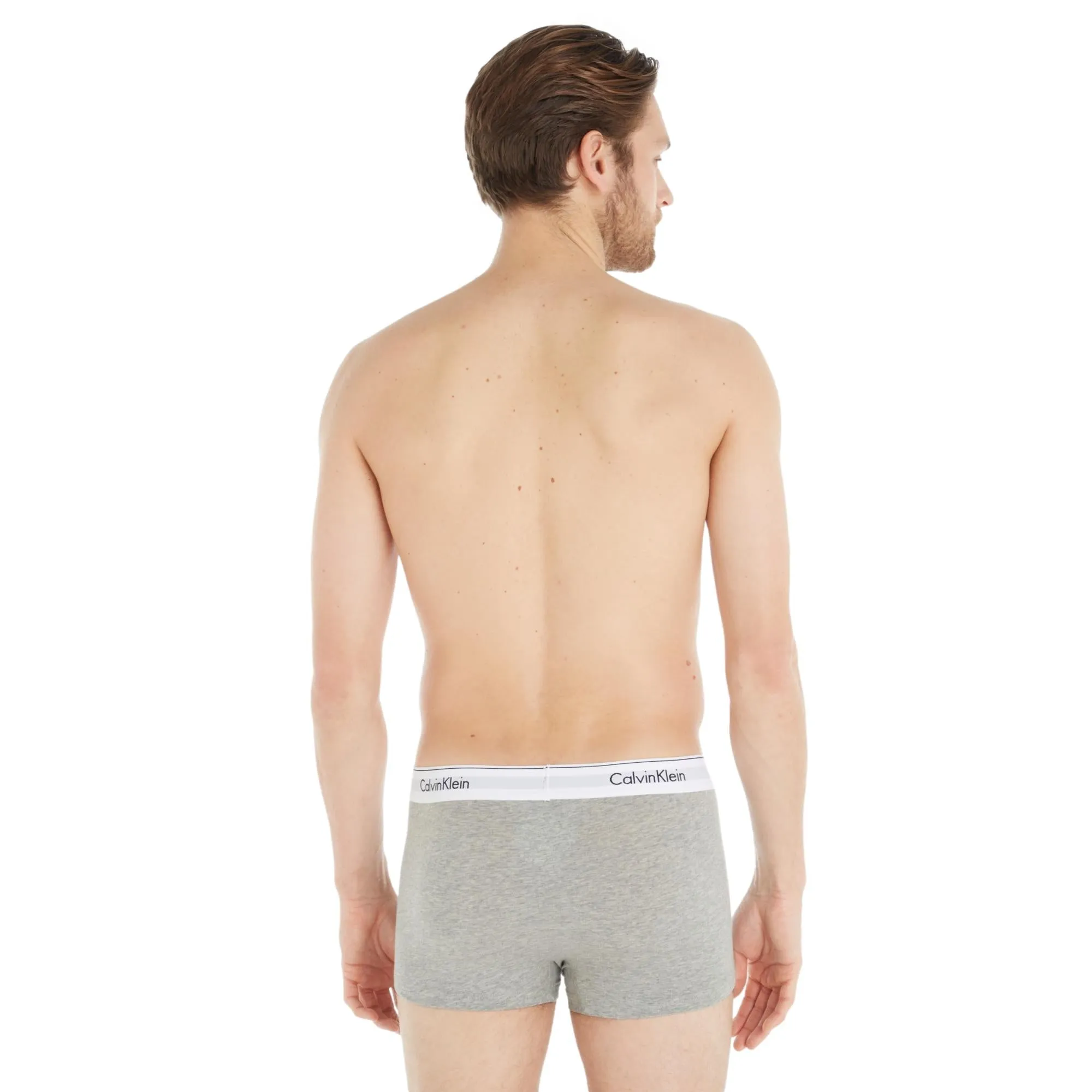 Calvin Klein Modern Cotton Stretch Trunks 3 Pack - Black / White / Grey