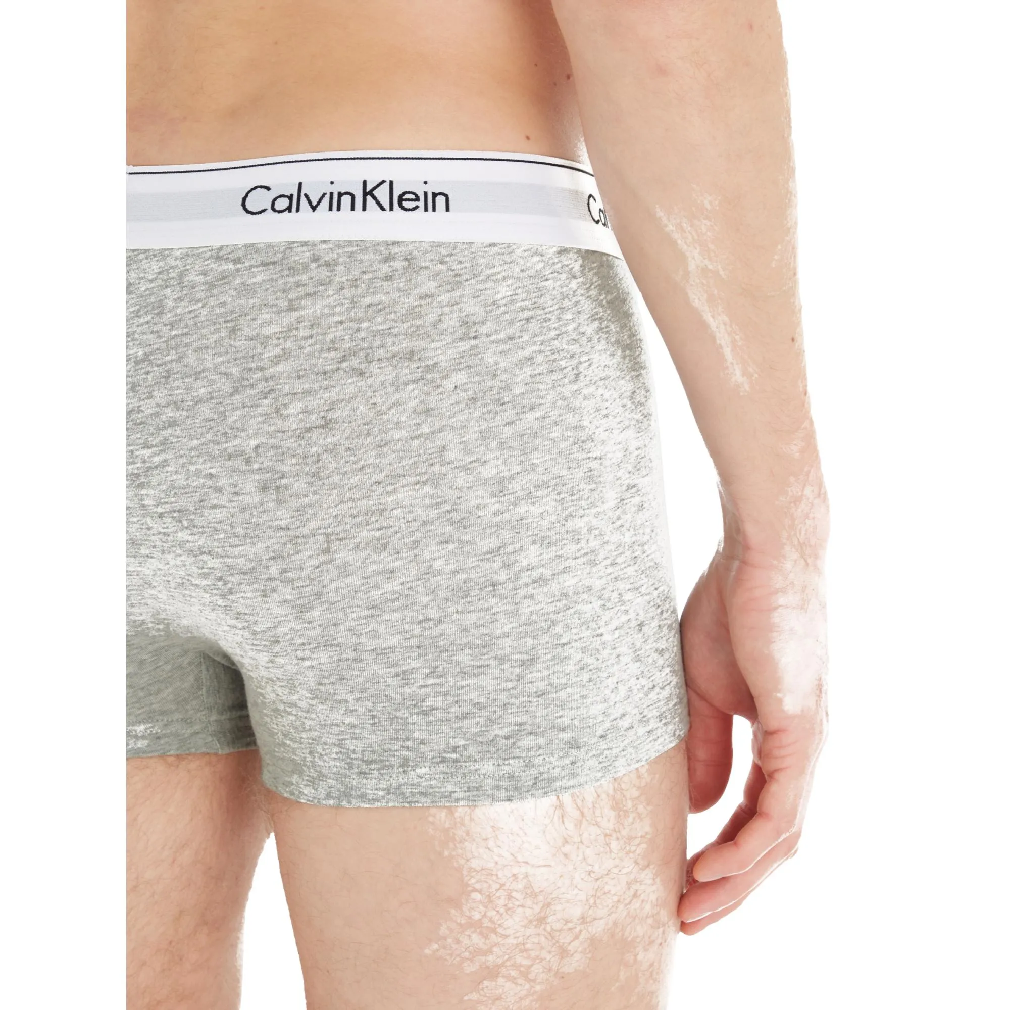 Calvin Klein Modern Cotton Stretch Trunks 3 Pack - Black / White / Grey