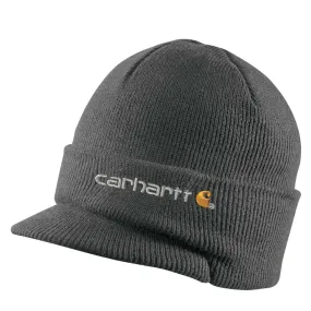 Carhartt Men's Coal Heather Knit Hat with Visor