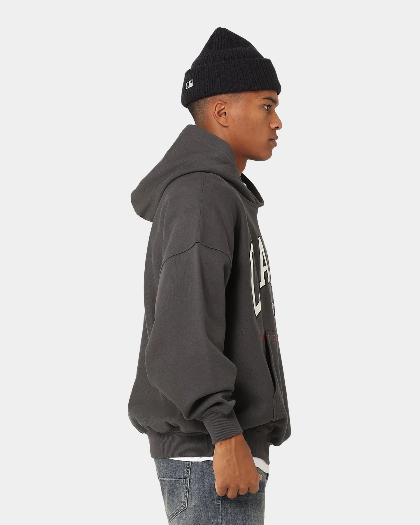 Carre Rose International Oversized Hoodie Coal