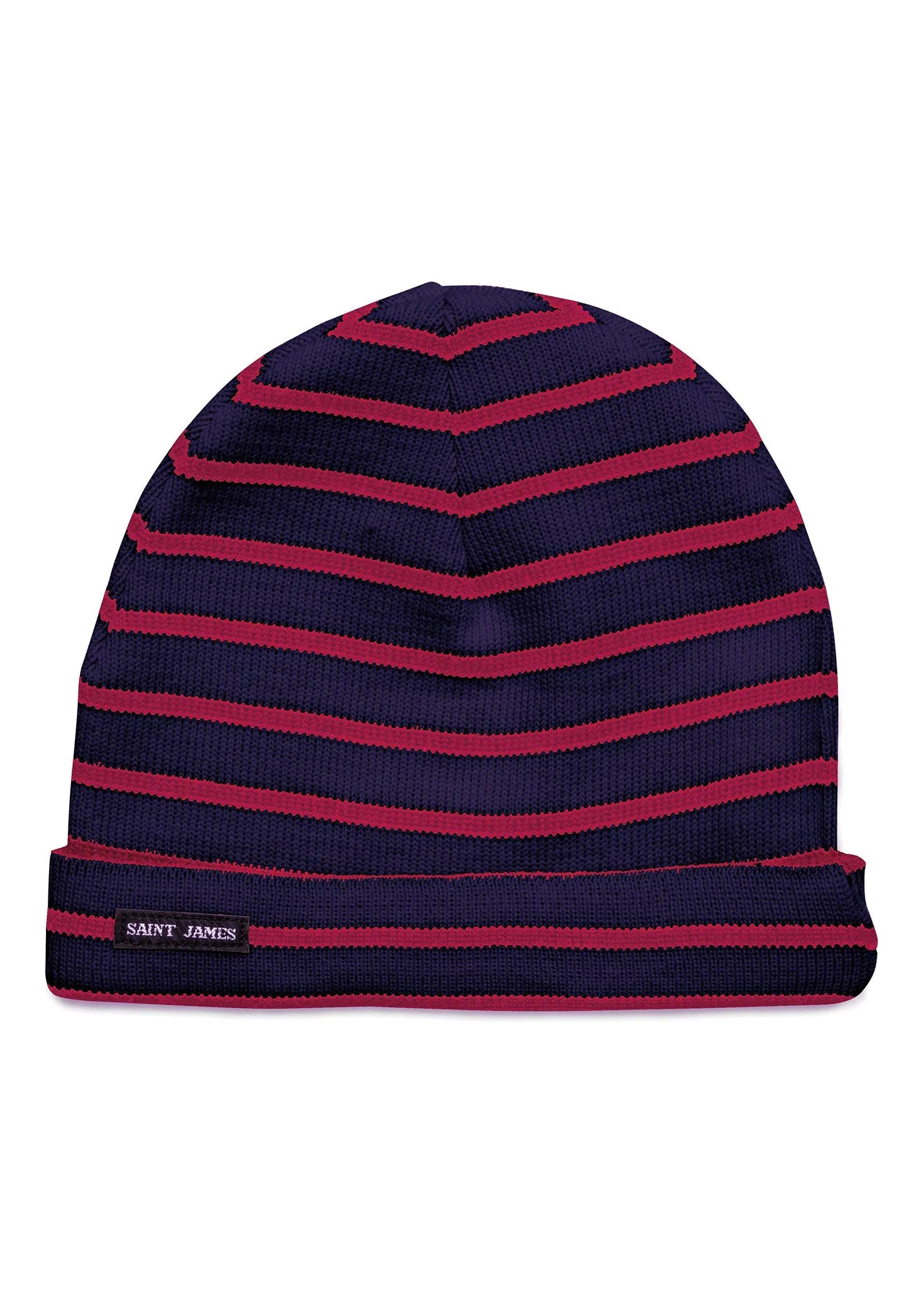 Cartier striped sailor hat - in soft wool (NAVY/TULIPE)