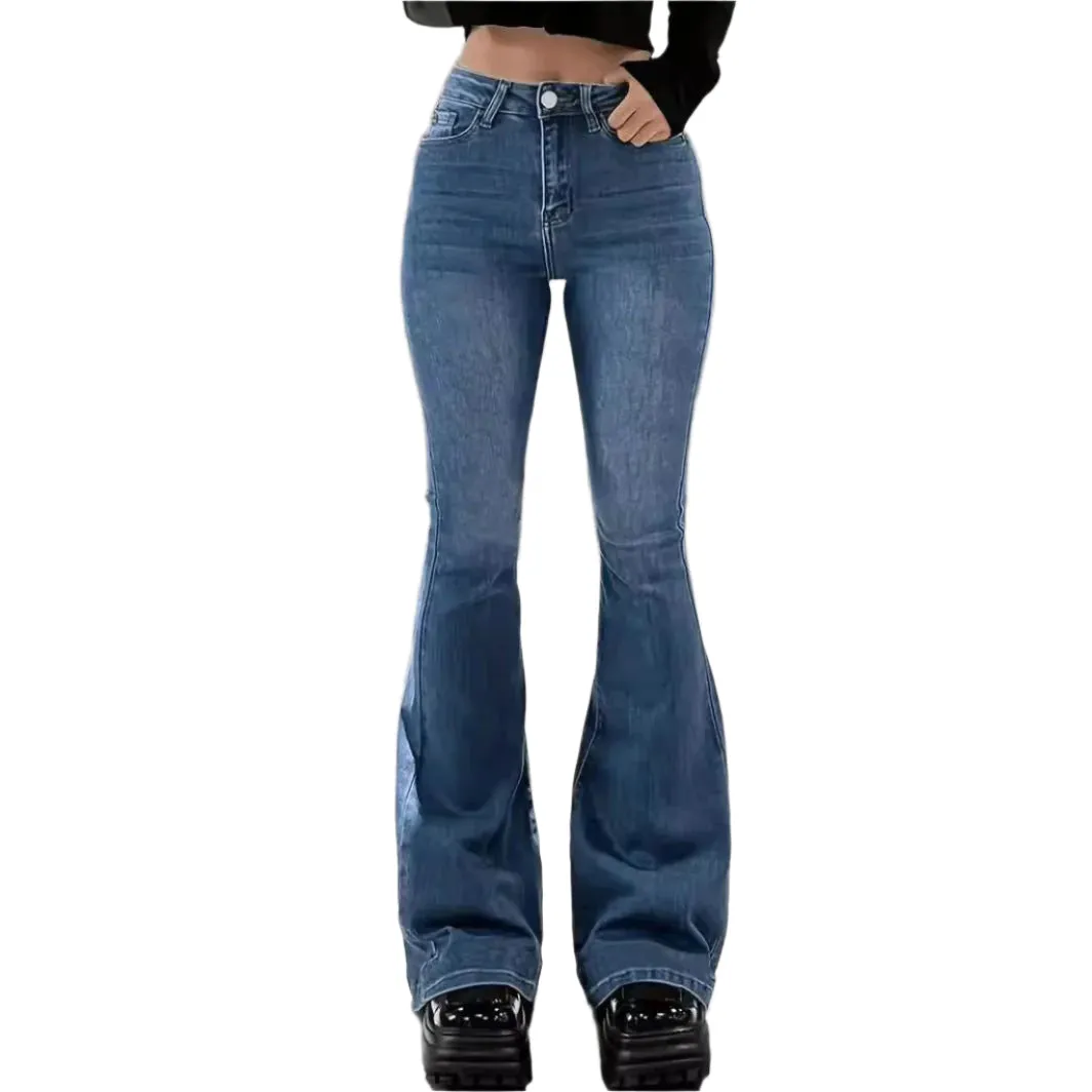 Casual Women's Denim Fabric Trousers Pants Jeans