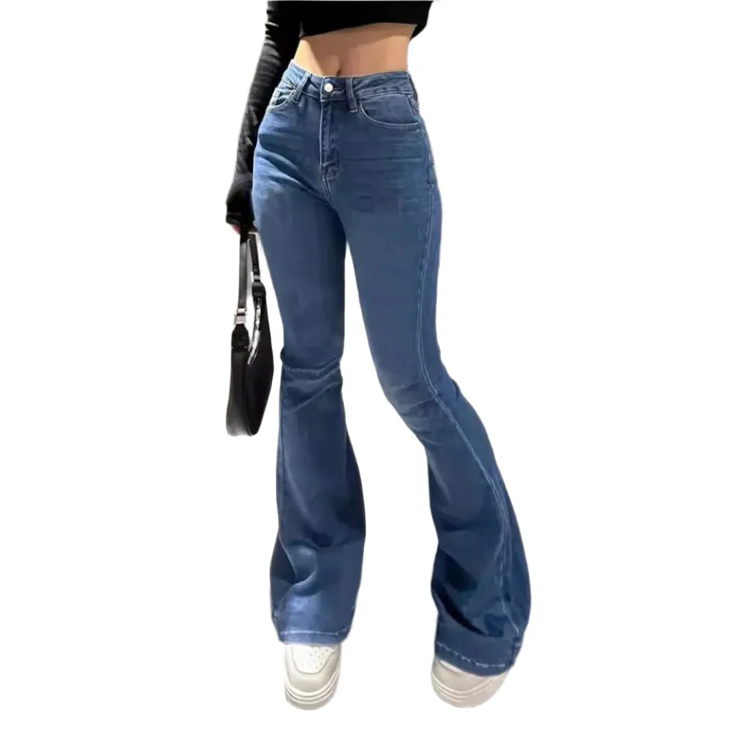 Casual Women's Denim Fabric Trousers Pants Jeans