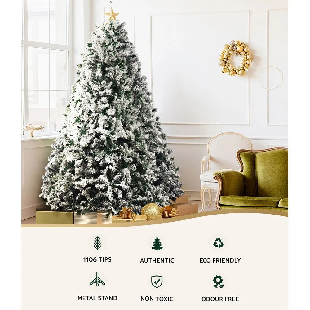 Christmas Tree 2.1M Xmas Trees Decorations Snowy 1106 Tips