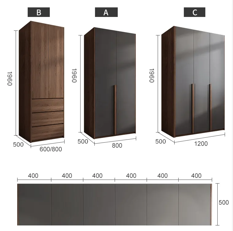 Contemporary Luxury Wardrobe with decoration shelves