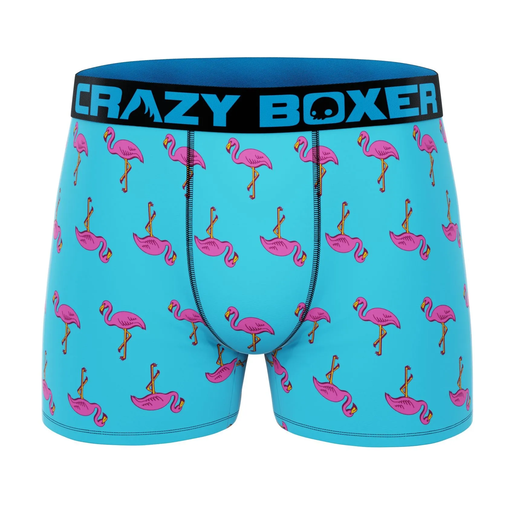 CRAZYBOXER Mini Flamingo Cactus Men's Boxer Briefs (2 pack)