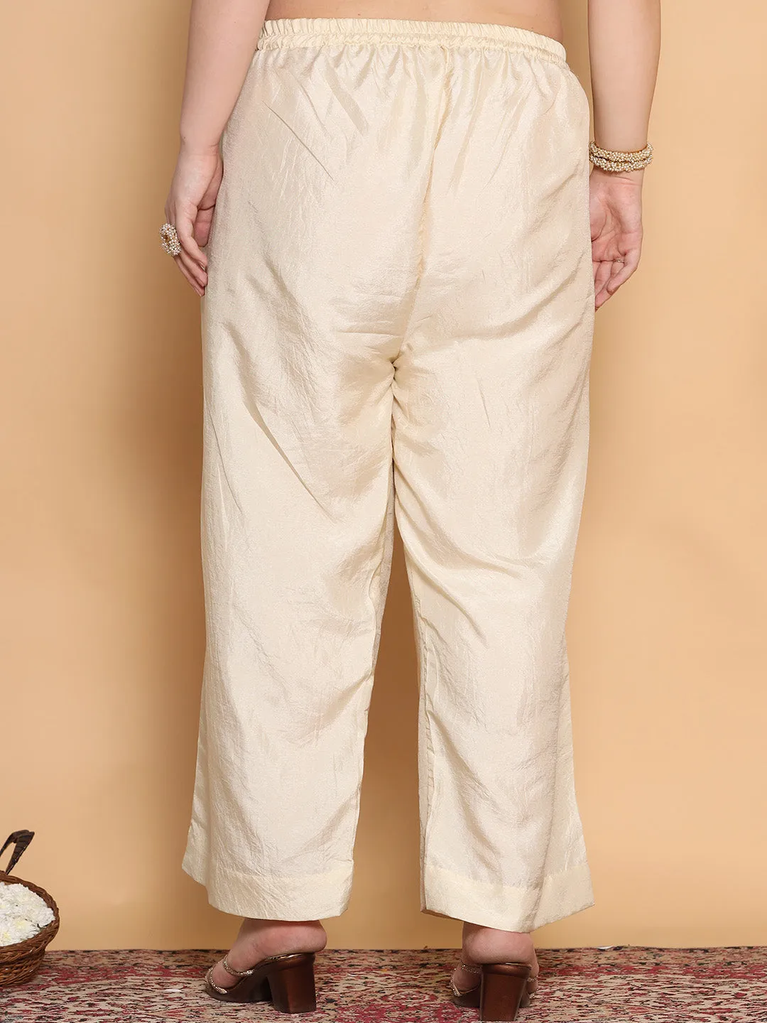 Cream Silk Palazzo